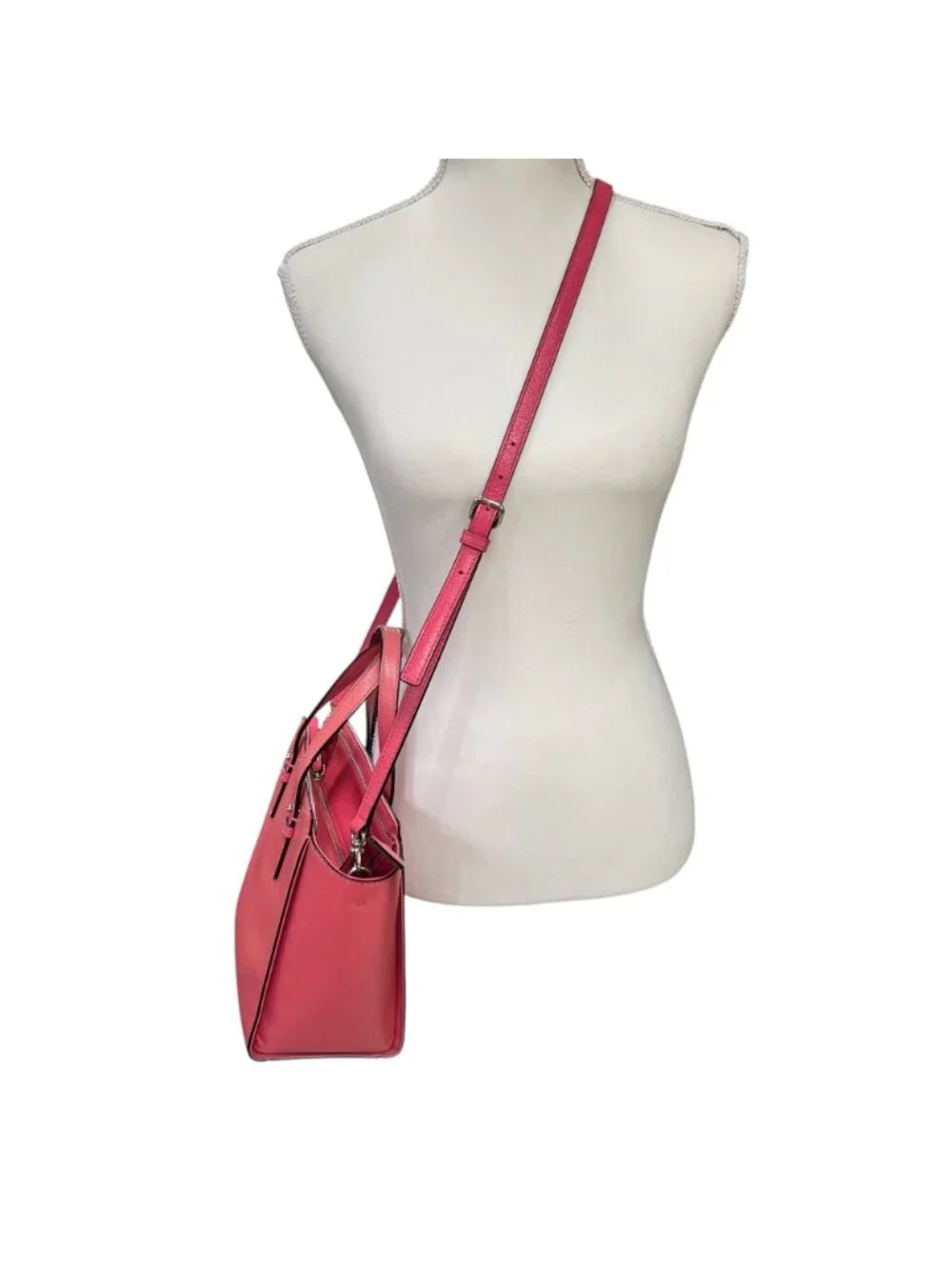 Kate Spade Grand Street Small Hayden Satchel Crossbody Radish Pink